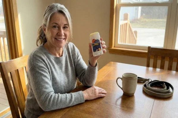 Twisting the dental gel stick